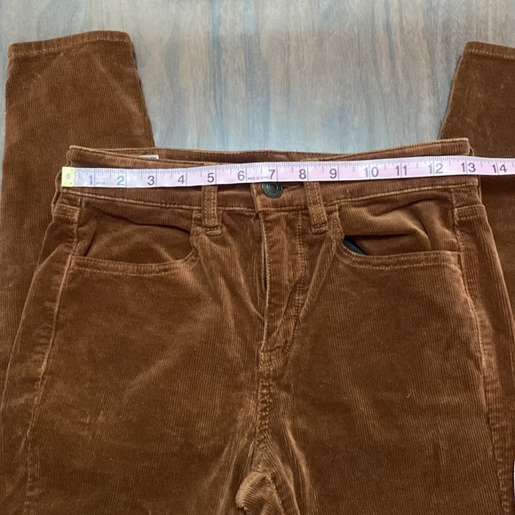 American Eagle brown corduroy skinny leg pants - Picture 3 of 7